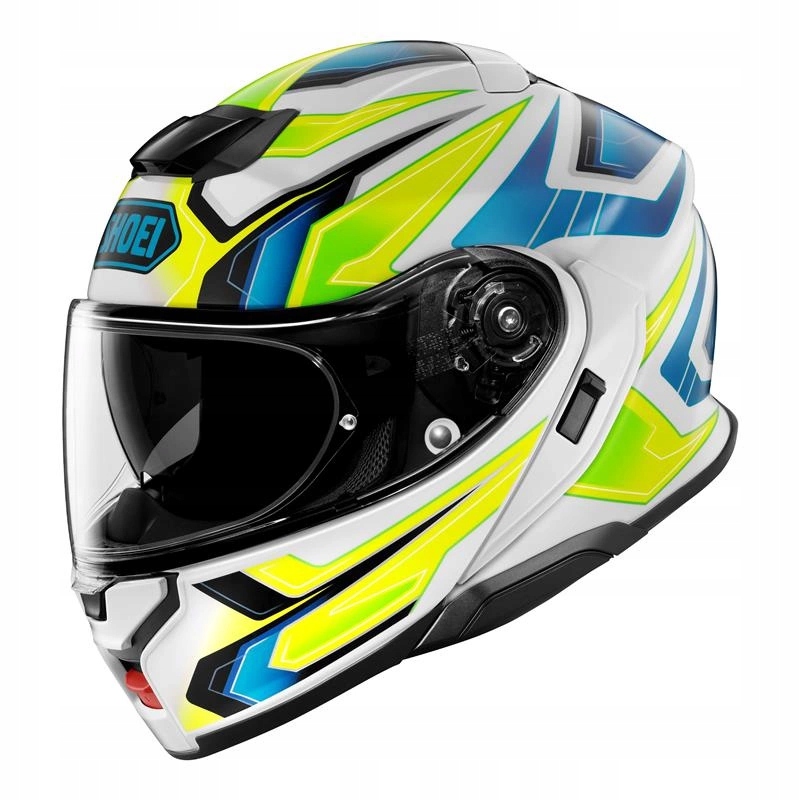 Helma Shoei Neotec 3 Anthem TC-3 biela žltá fluo modrá Darčeky