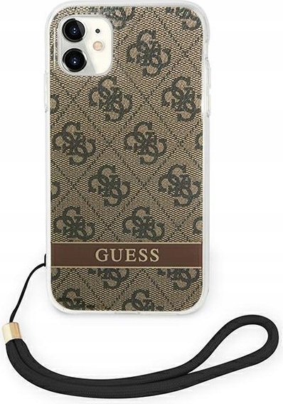 Etui + Sznurek GUESS 4G Print Strap do iPhone 11