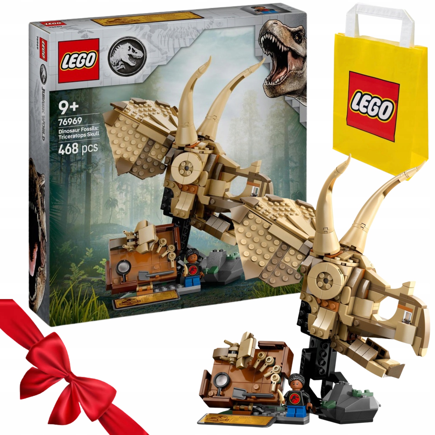 Zestaw Lego Jurassic World Szkielety Dinozaurów: Czaszka Triceratopsa 76969