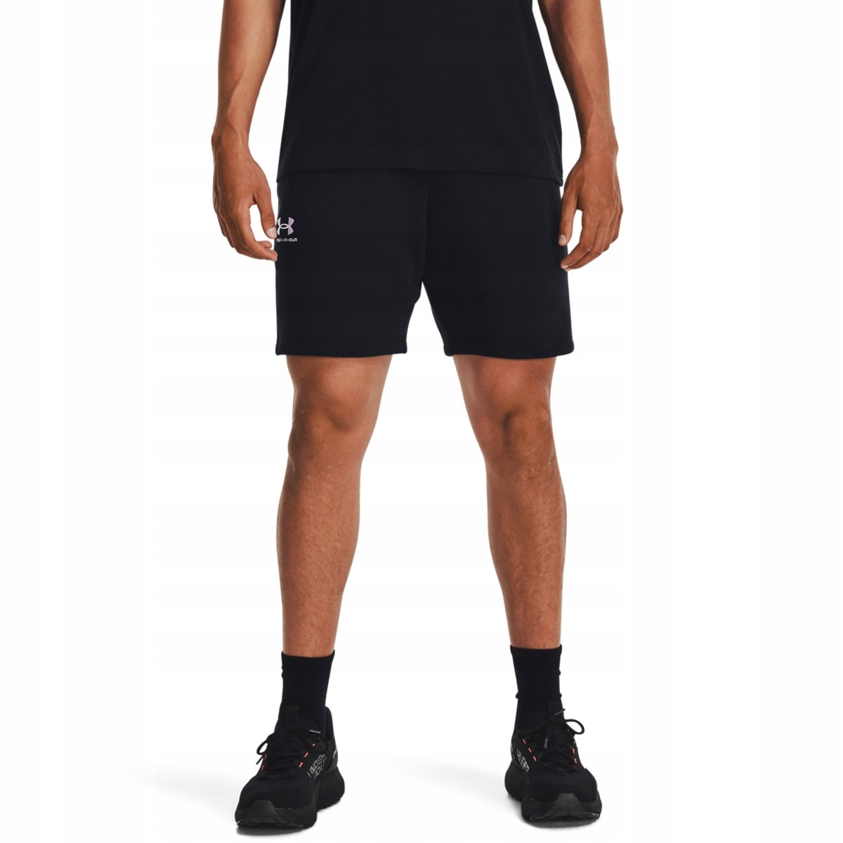 Under Armour Kraťasy Ua Essential Fleece Shorts-BLK černá