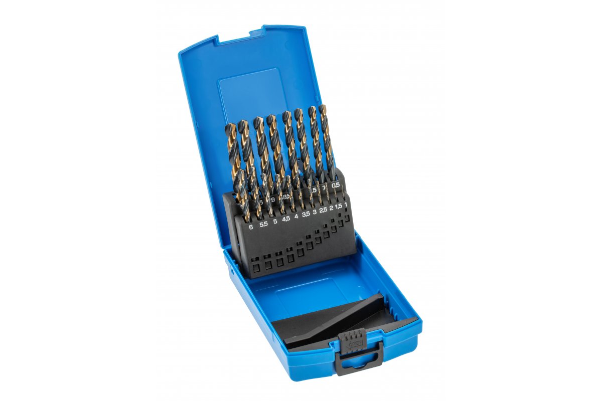 

Hogert HT6D900 Zestaw wierteł do metalu 19 szt.