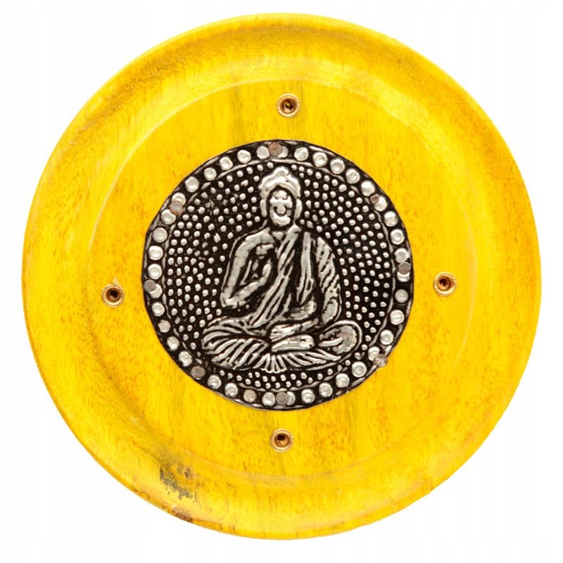 

Drewniana podstawka do kadzidełek Budda Zółta