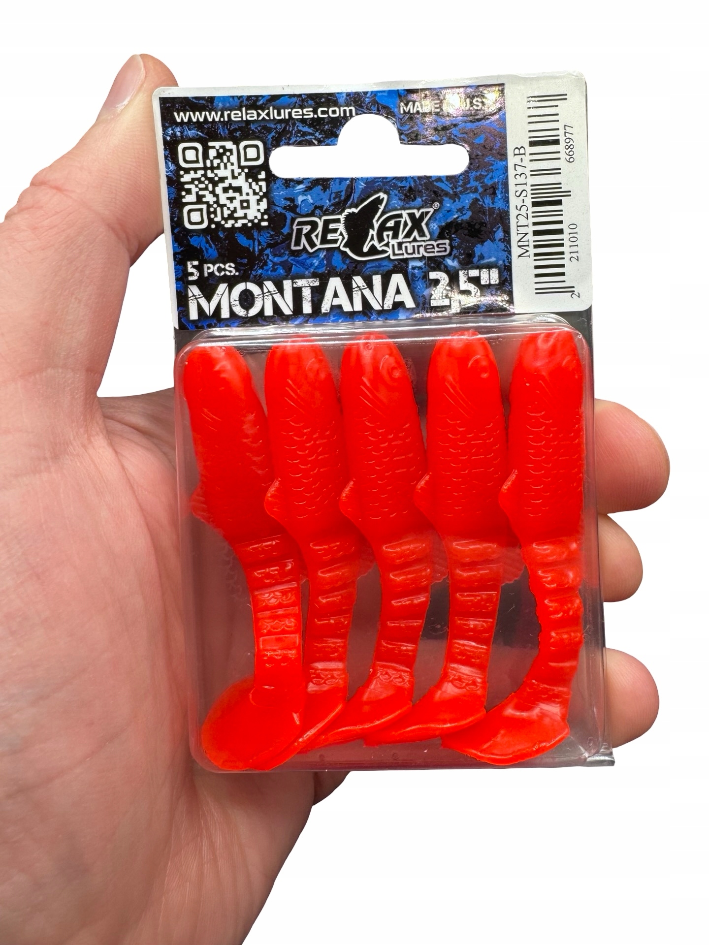 MNT25-S137 Relax Montana Guma Na Szczupaka 6,5CM 2,5'' 5szt