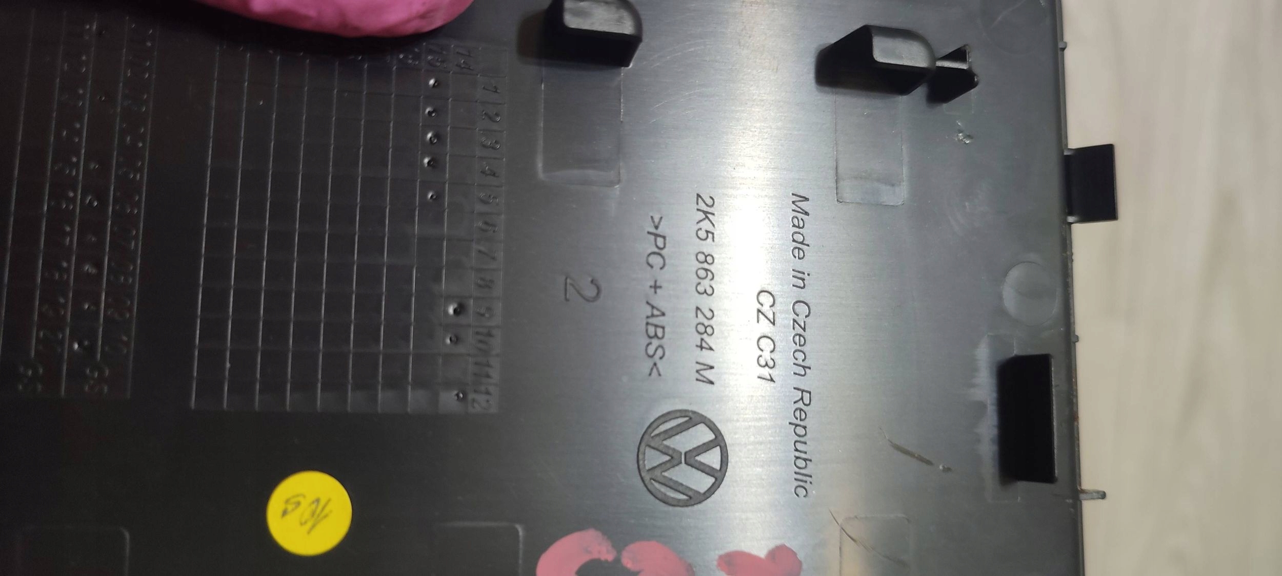 Boîte a gant passager Console Moyen Volkswagen Caddy 2K5863284M