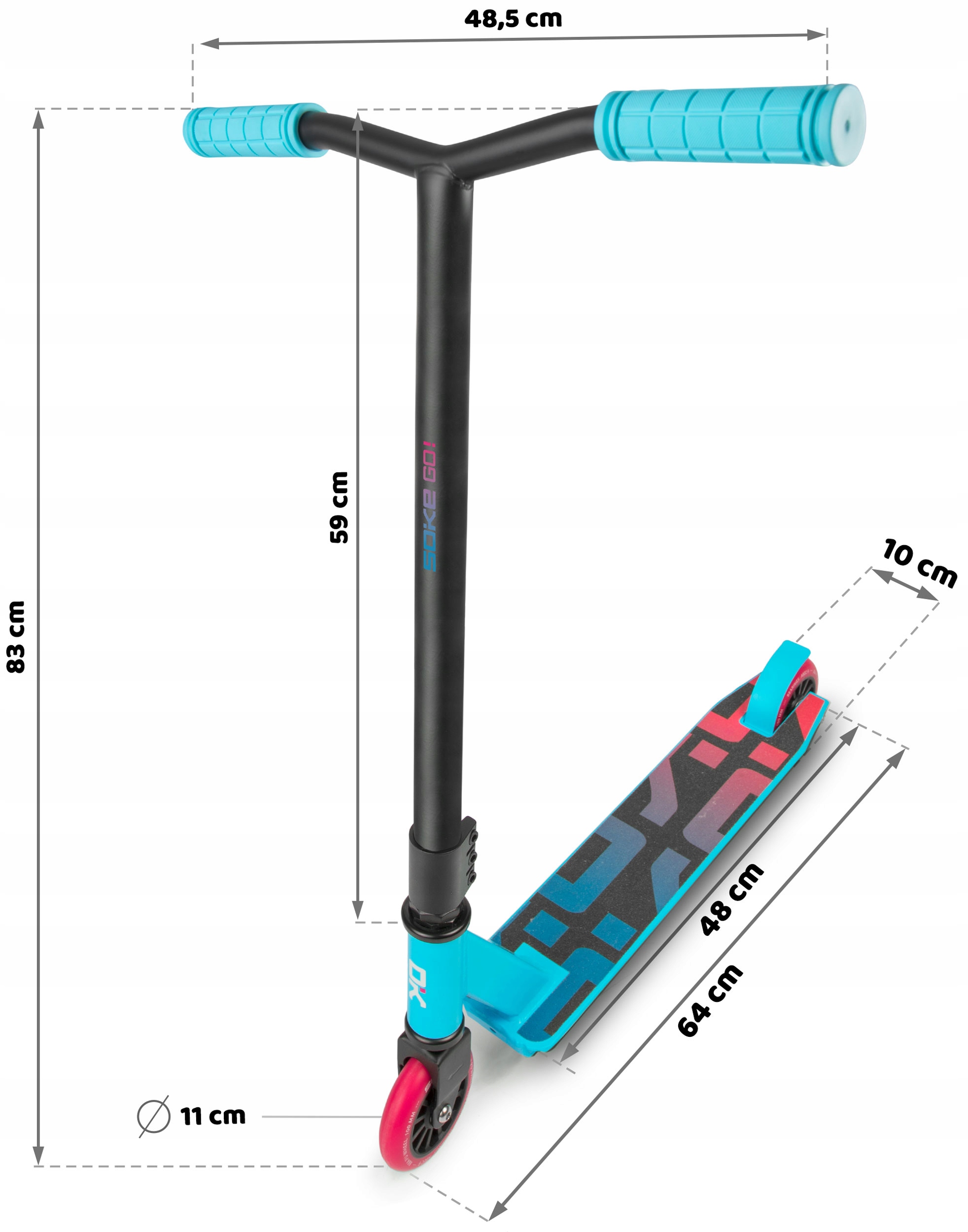 Hulajnoga wyczynowa do trików ABEC-9 SOKE GO! Marka Soke