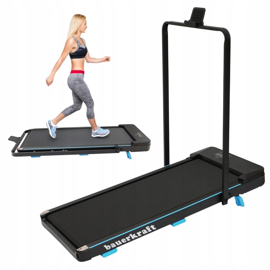 Domácí elektrický běžecký pás Bauerkraft, skládací displej, místo pro telefon