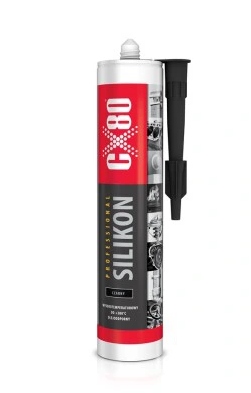 CX80 Professional Silikon Uszczelnia Czarny 310ml