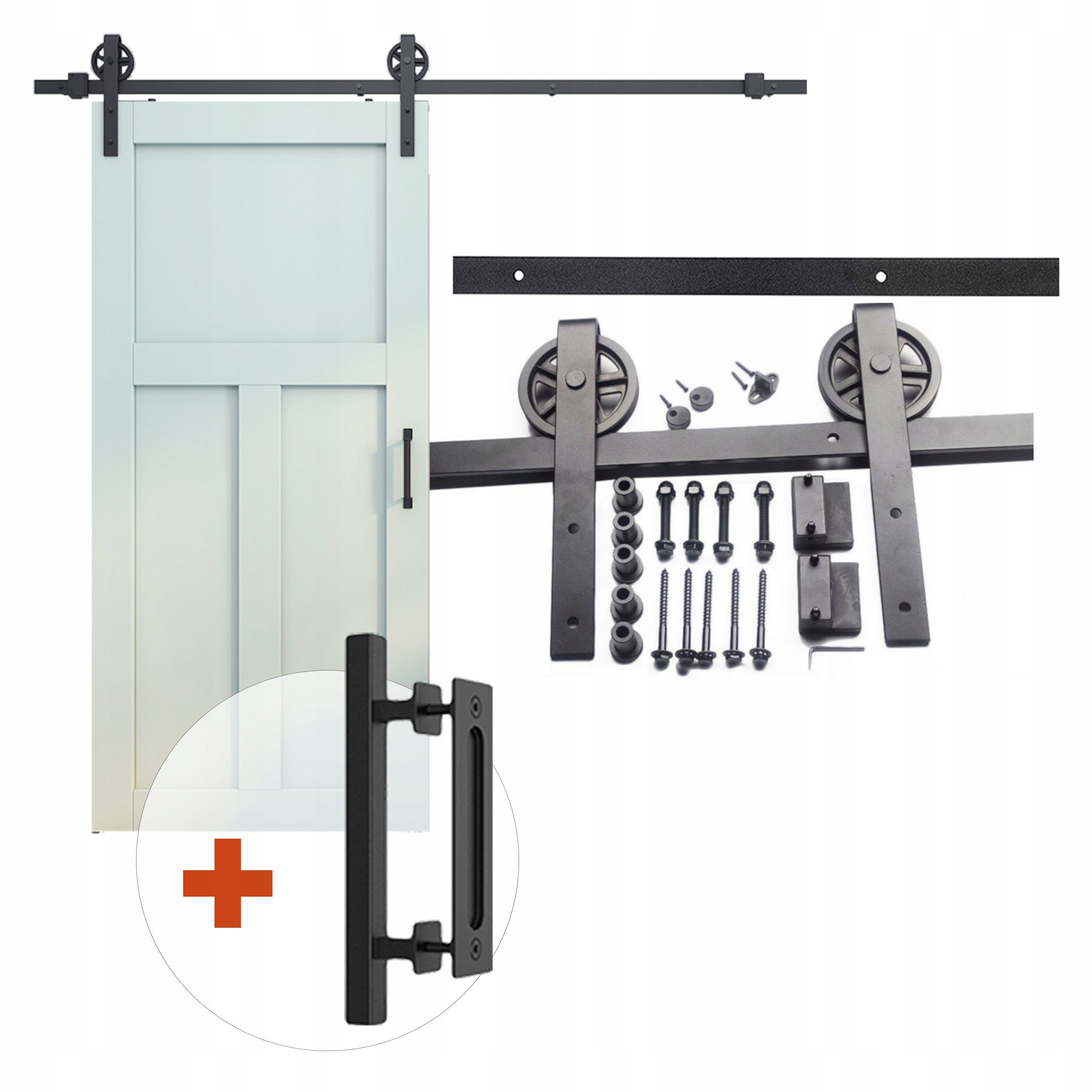 Sada na posuvné dvere s držiakom Urban, 2 m vzor Veľké Kolo