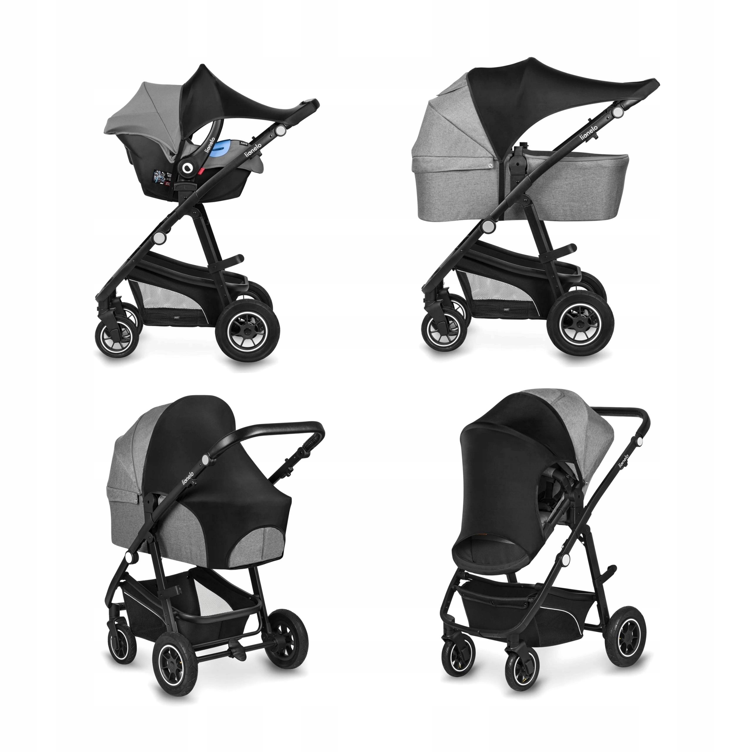 LIONELO OSŁONKA PRZECIWSŁONECZNA STROLLER SUN COVER BLACK ŻAGIEL