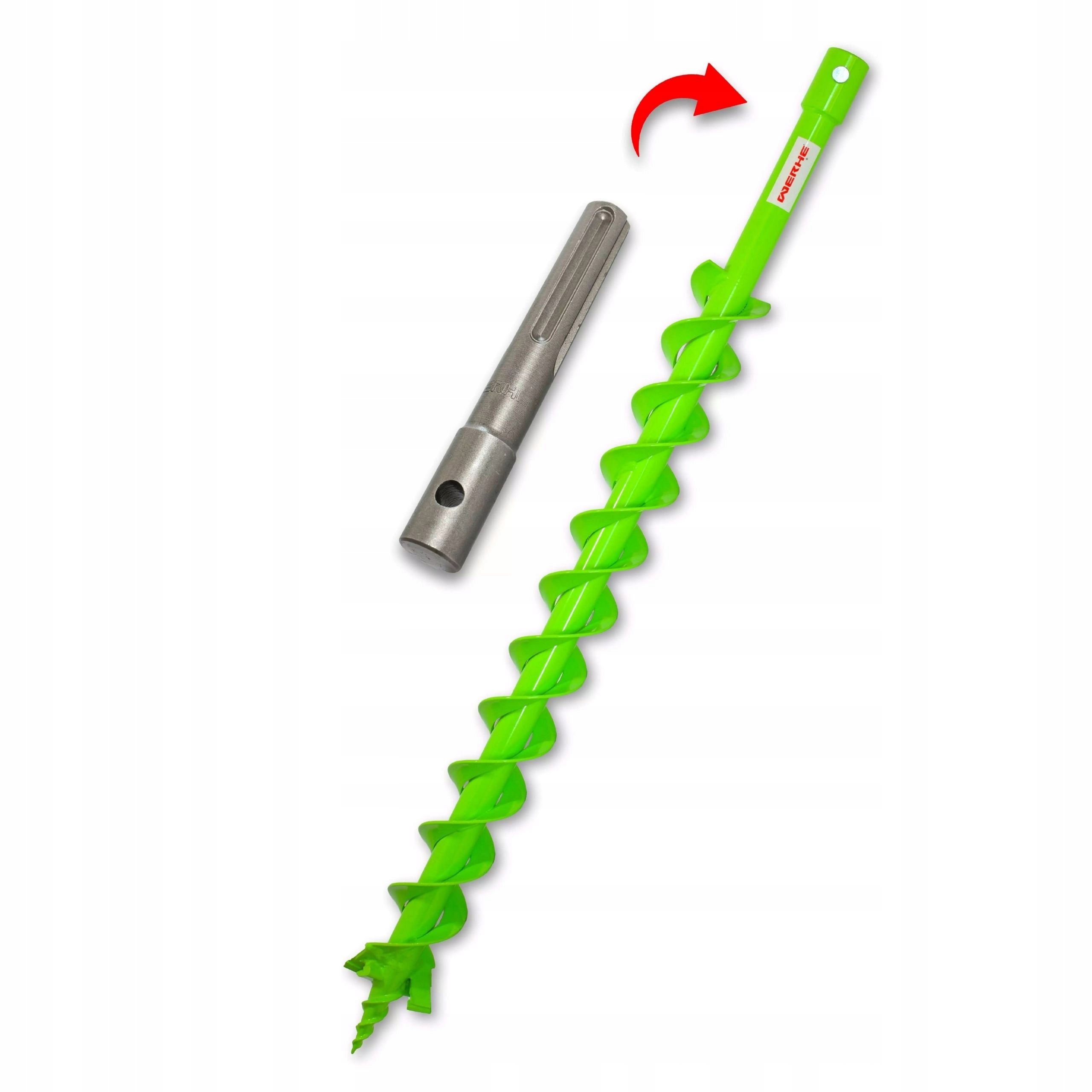 Sada zemní vrták 60 mm s dvojitou spirálou adaptér Sds Max