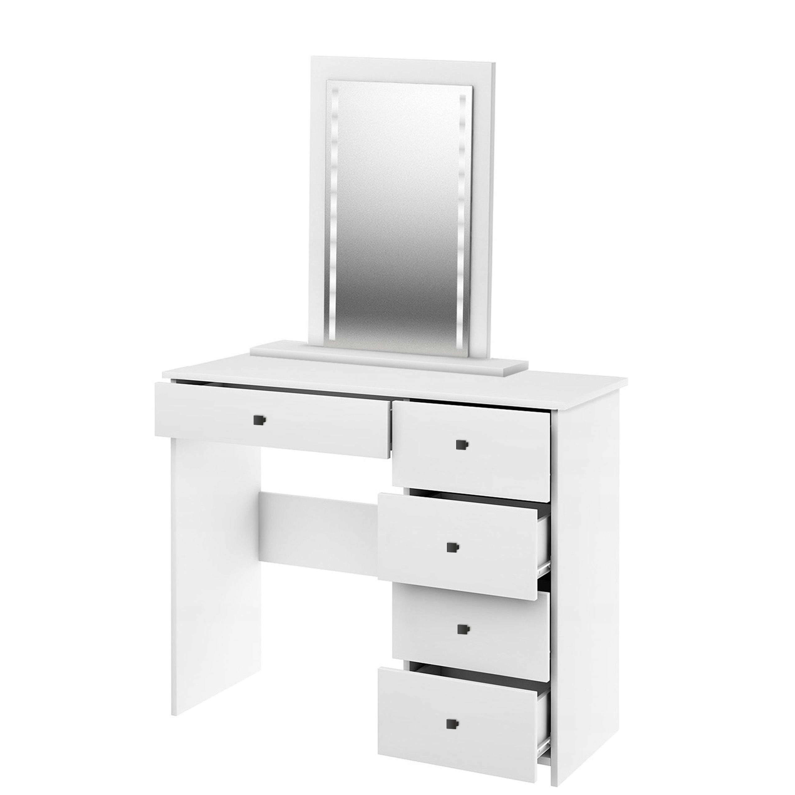 TOALETKA V BIAŁA KOSMETYCZNA Z OŚWIETLENIEM LED Kod producenta Toaletka v biała z oświetleniem led