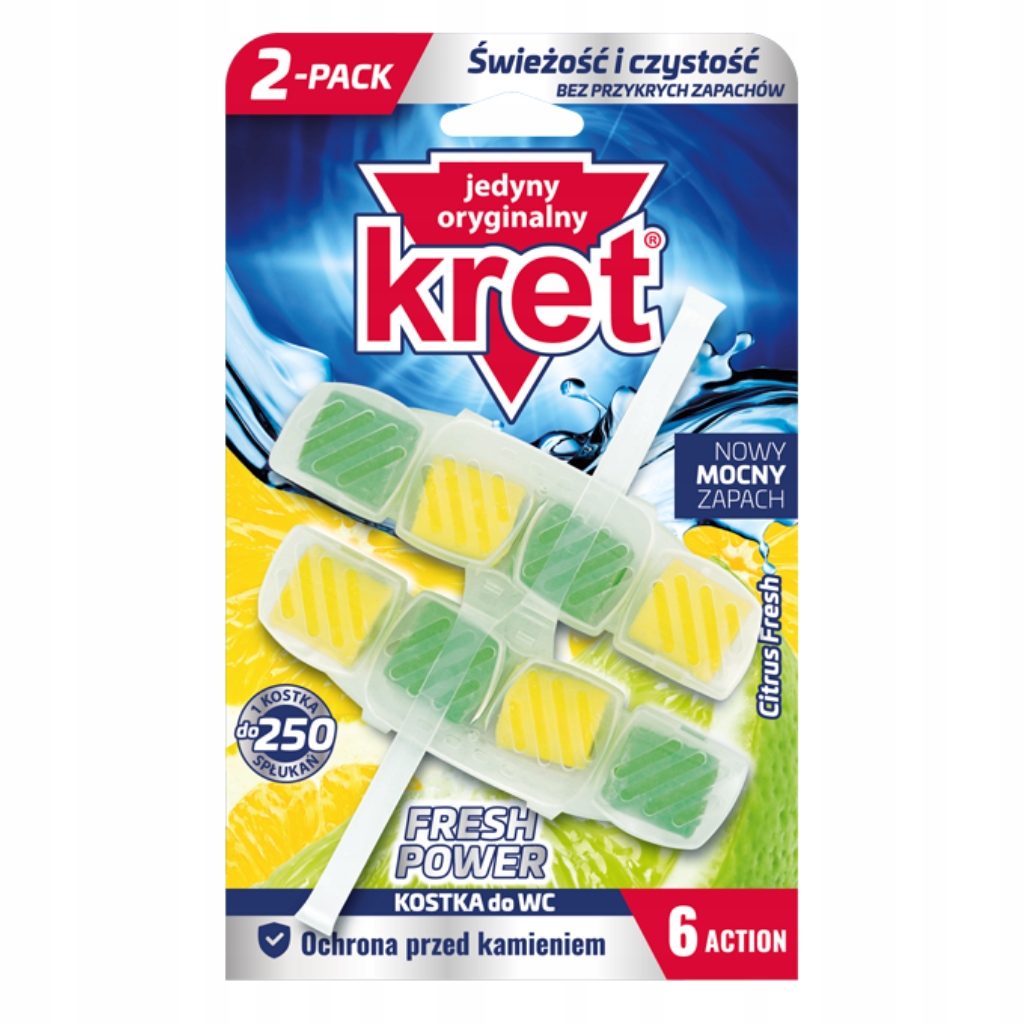 Kret Zawieszka do WC Citrus Fresh 40g x2