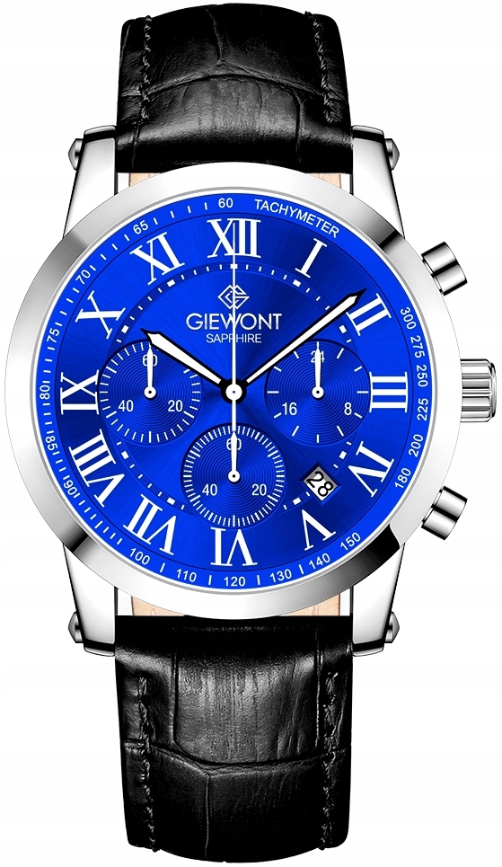 Pánské Hodinky Giewont Chronograph Sapphire Stříbrno-modré GW6260-A4