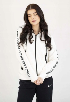 Mikina Pit Bull S Kapucí Zip Explory Tape off white