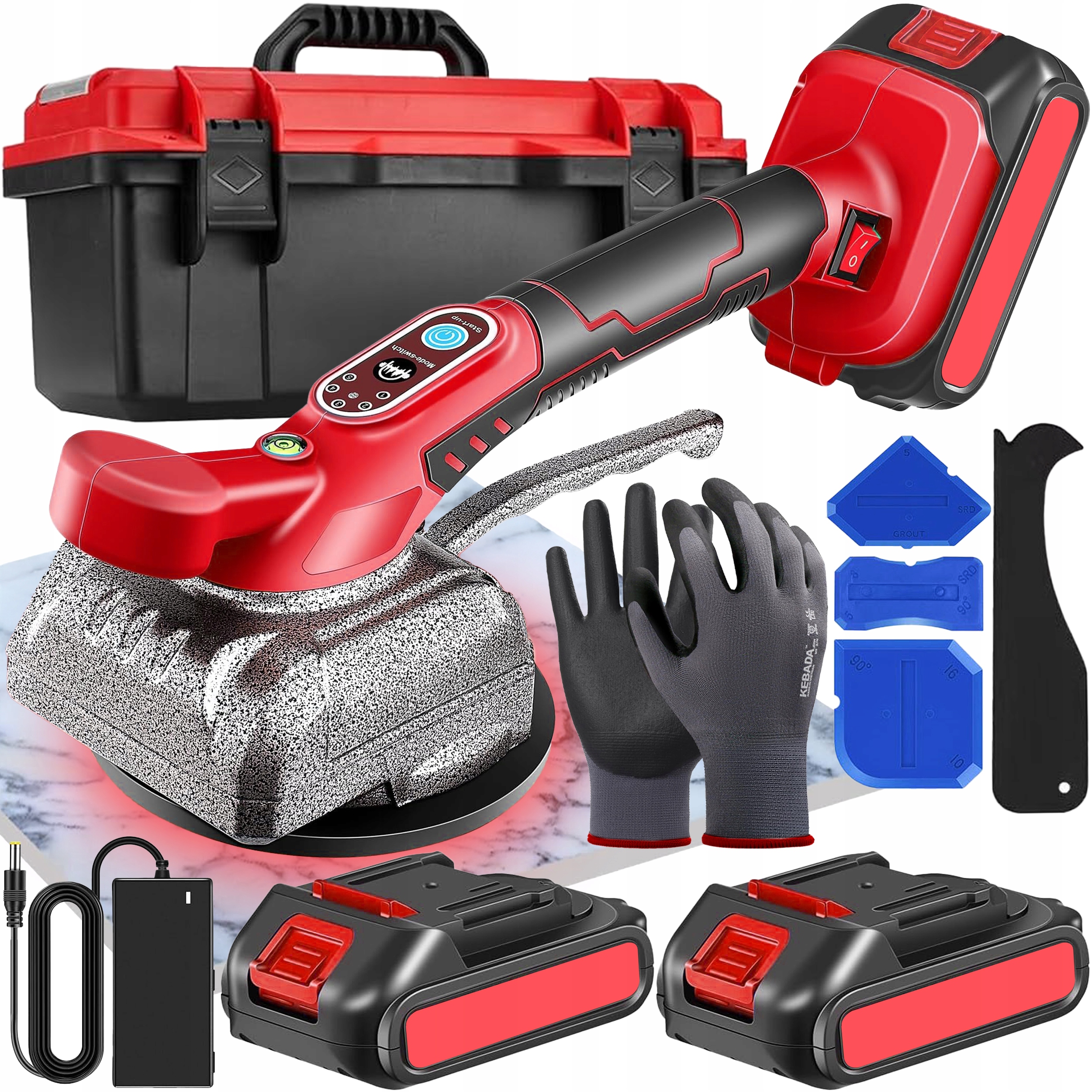 Přísavka Na Dlaždice Vibrátor Pro Vyrovnávání 2xAKU Výkonná Pro 21V