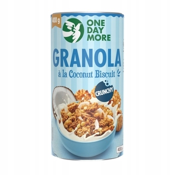 Levně 6x 400g One Day More granola Kokosová sušenka Karton (Balení)