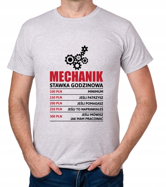

koszulka Mechanik stawka godzinowa prezent