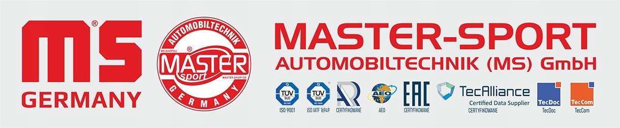 TARCZE KLOCKI tyl KIA SPORTAGE III SL Producent czesci Master Sport