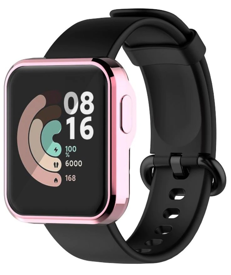 ETUI CASE + SZKŁO 2w1 NAKŁADKA OBUDOWA DO XIAOMI MI WATCH LITE KOLORY Kolor różowy