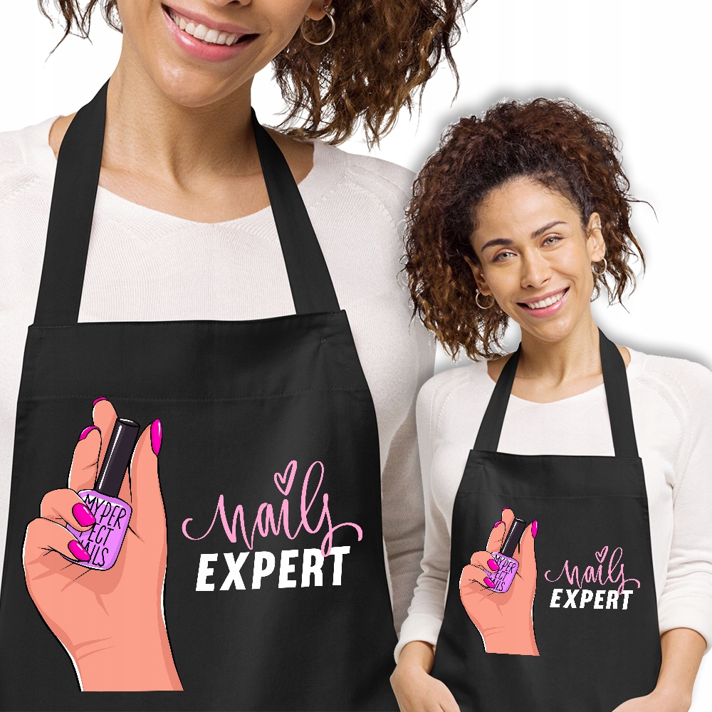 

Fartuch Czarny Dla Manikiurzystki Nails Expert Wz