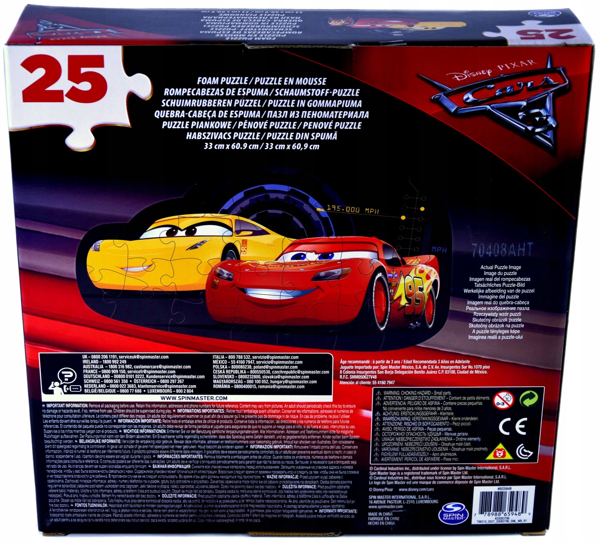 Puzzle Piankowe Auta 3 Spin Master Kod producenta 778988659489