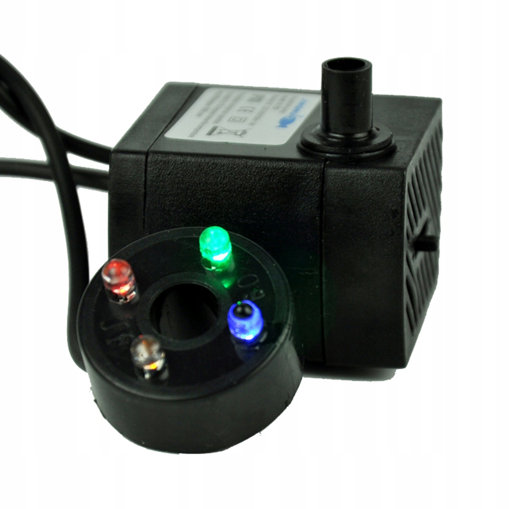 POMPA DO WODY CICHA OGRODOWA DO OCZKA WODNEGO FONTANNY AKWARIUM 220V 5W LED Stan opakowania oryginalne