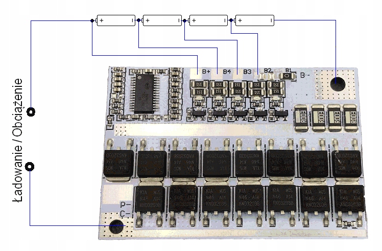 BMS 4S 100A balanser Li-ion Model BMS 4S 100A
