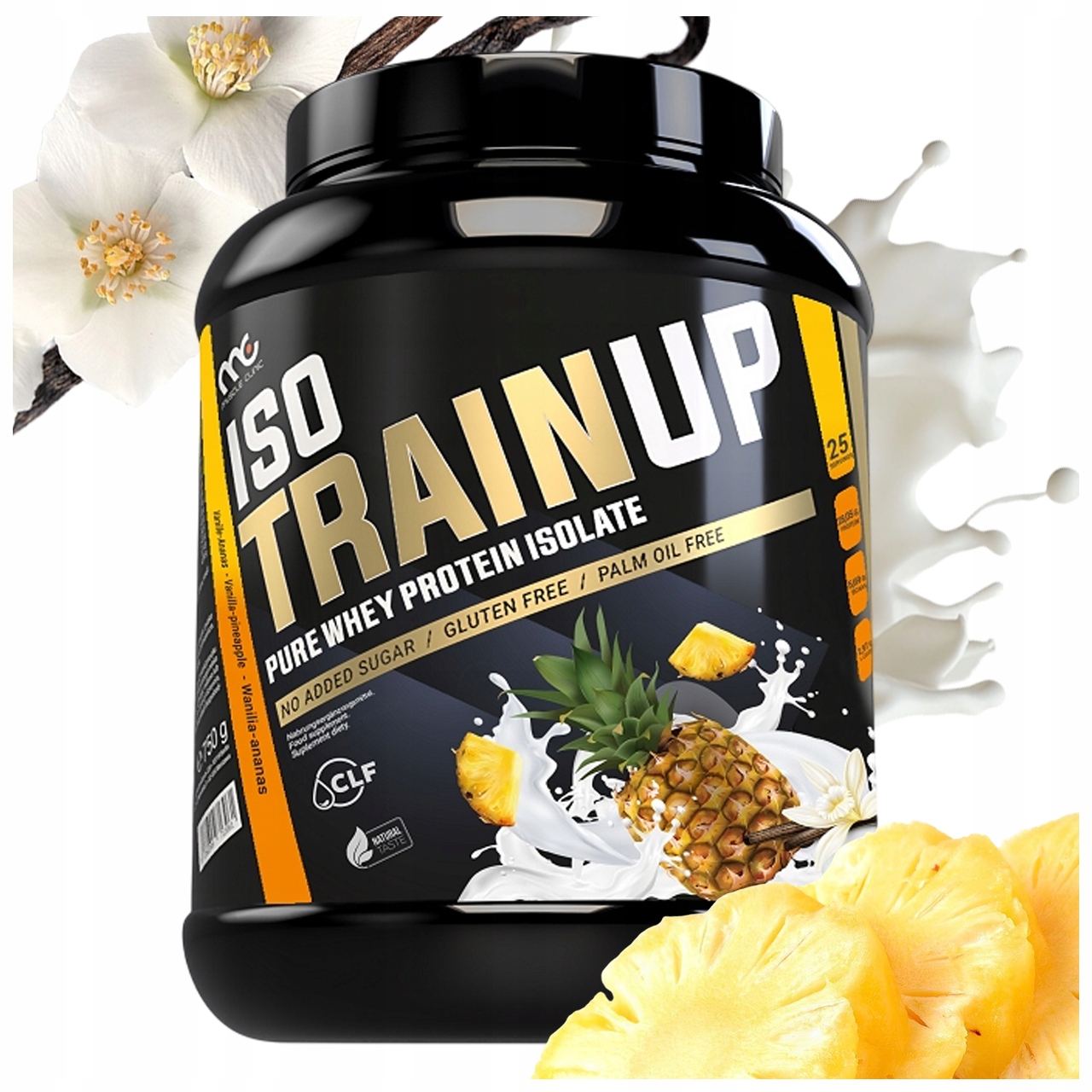 Proteinový Izolát Wpi Muscle Clinic Iso Trainup Prášek 750 G Vanilka-ananas