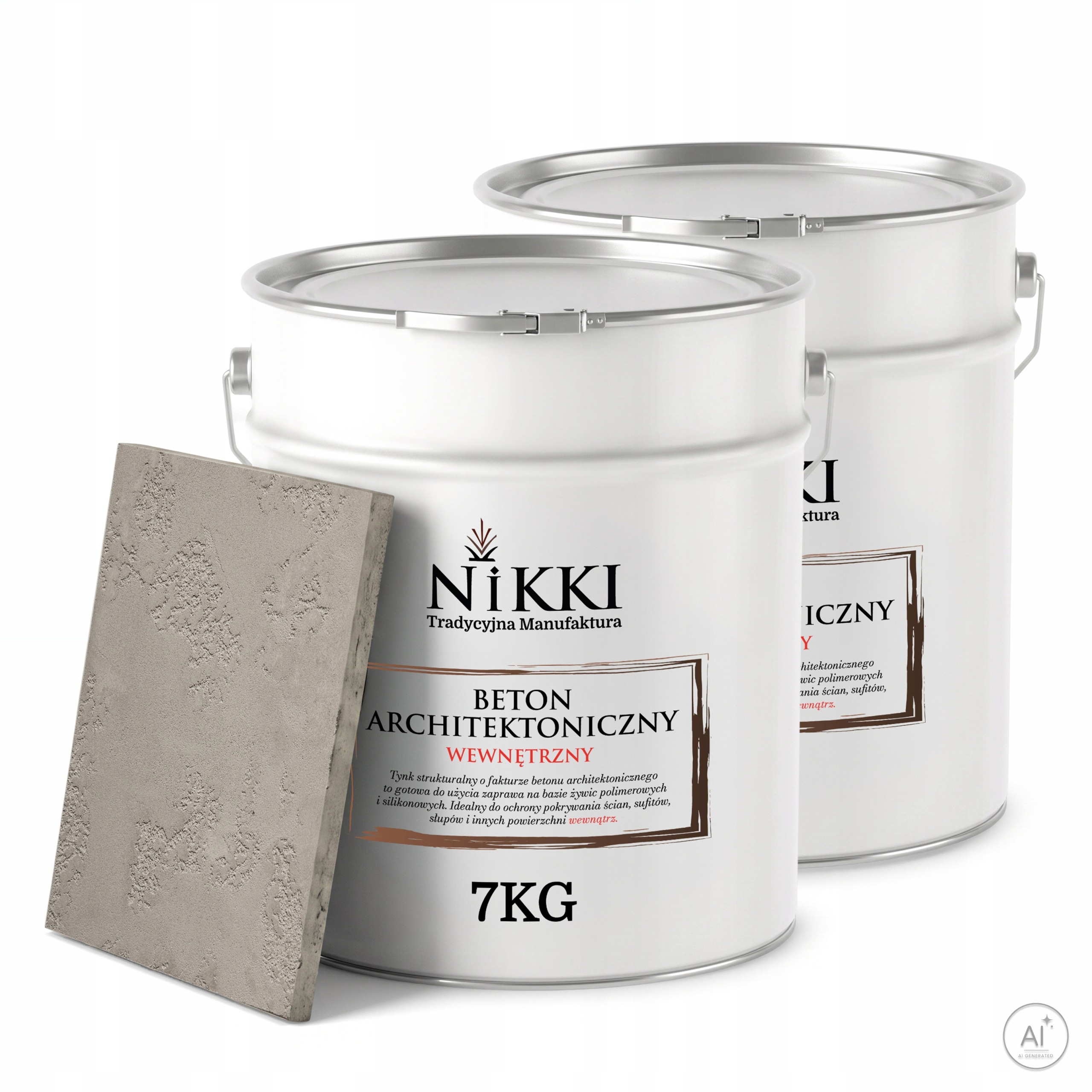 Dekorativní omítka s Betonu strukturou, vnitřní, 2 x 7 kg, šedá, světlá, F264, Uv