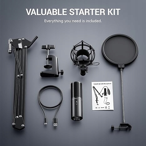 Mikrofon kardioidalny pojemnościowy PC,studio nagrań YouTube Mac,PS4/5 GAME Kod producenta 612289362290