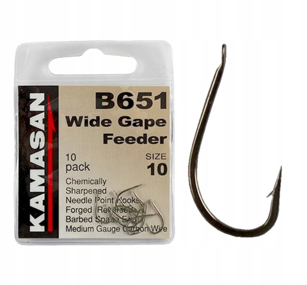 Haczyki Kamasan B651 Barbed Spade Nr10