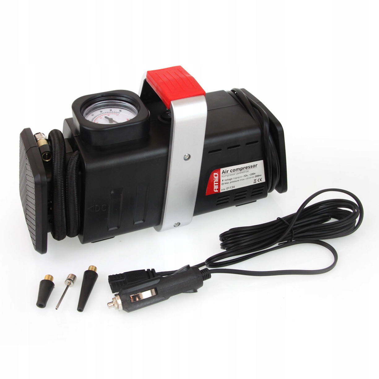 Автомобільний повітряний компресор 12V + 230v