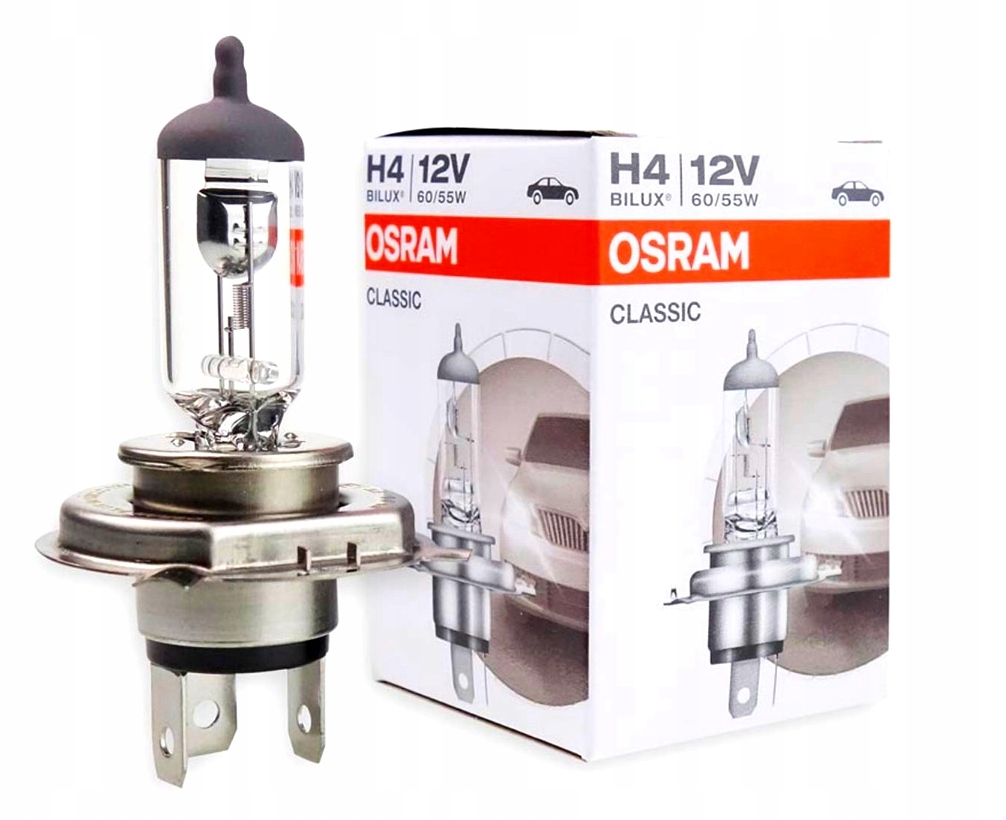 

H4 Osram Classic 12V 60/55W światła mijania długie