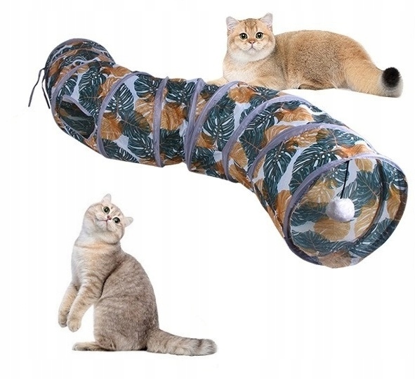 тунель для кішок з кулькою довжиною 120 см, іграшка XL, найдовший розмір 120 см