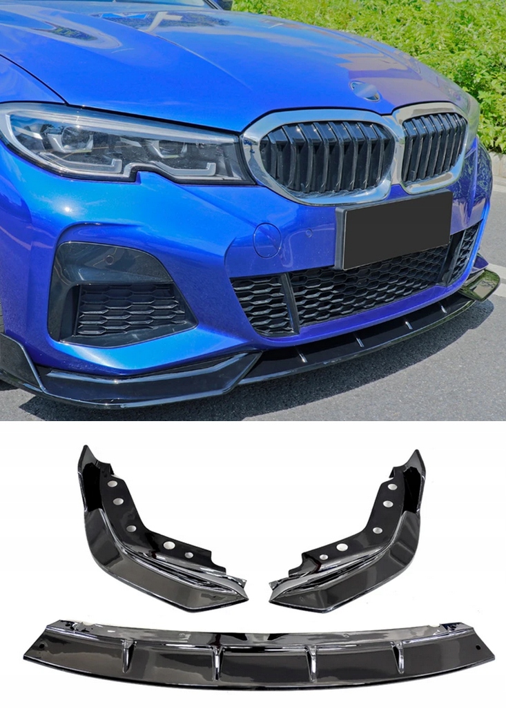 Kryt nárazníka M Sport Splitter Čierny Bmw G20 G21 Predlift 2019-2022