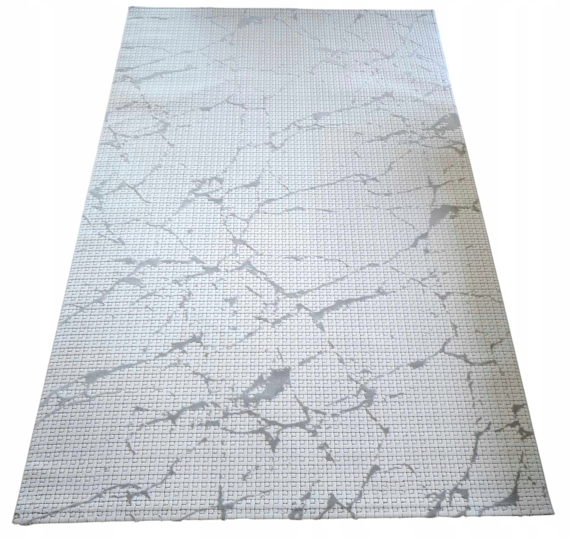 Koberec do obývacího pokoje 160 x 230 cm, loftový vzor s plyšovými štětinami, kvalita