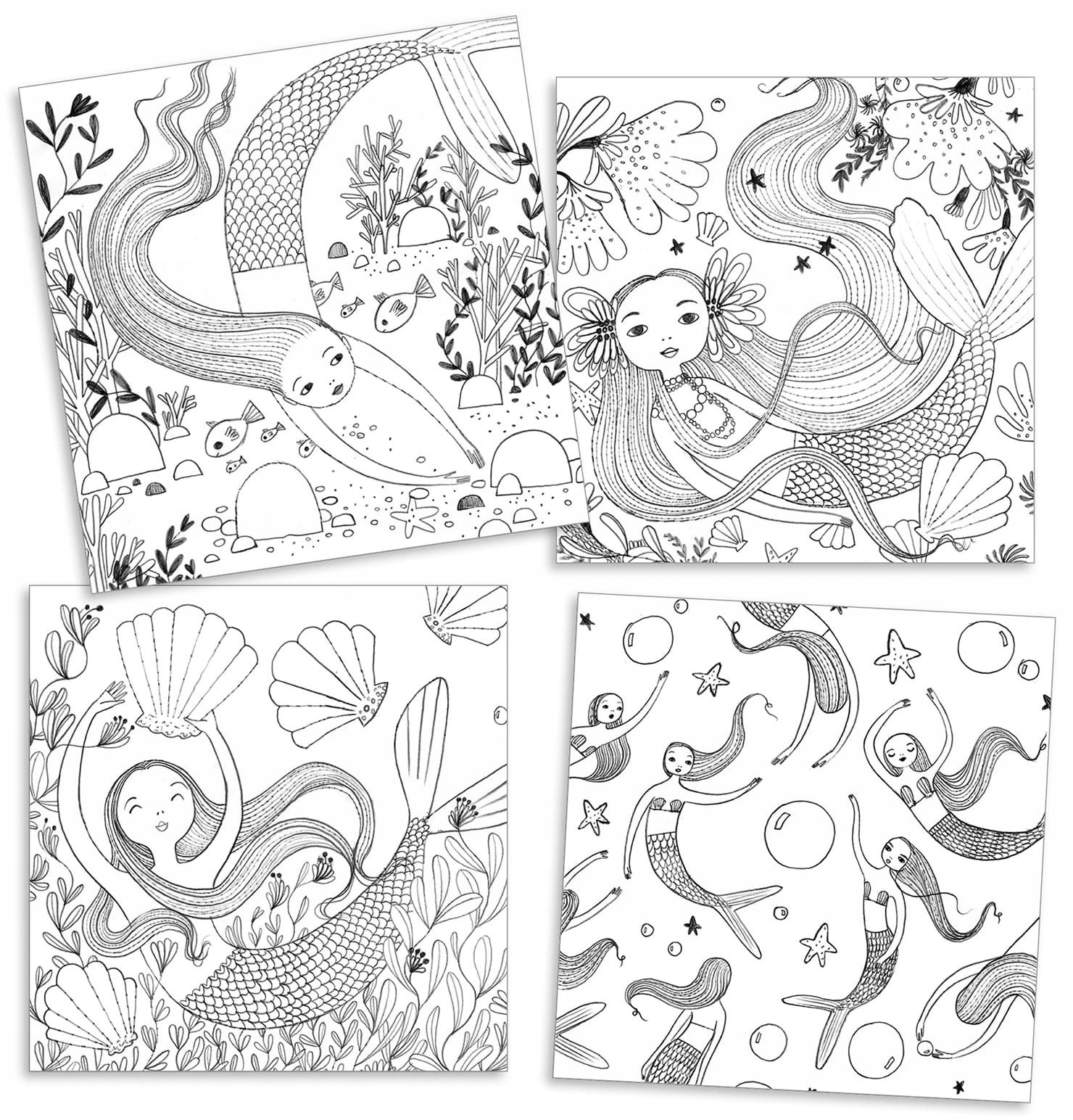 Kolorowanka Podwodny świat Djeco dla dzieci Marka Djeco