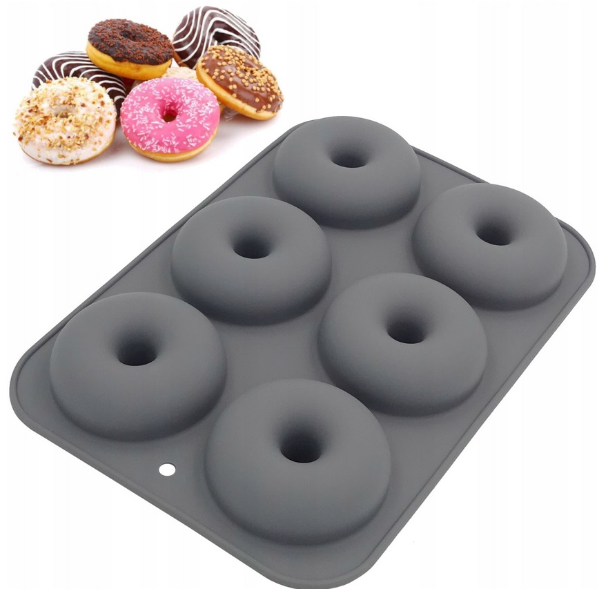 

Forma Silikonowa Babeczki do donutów donatów 6 szt