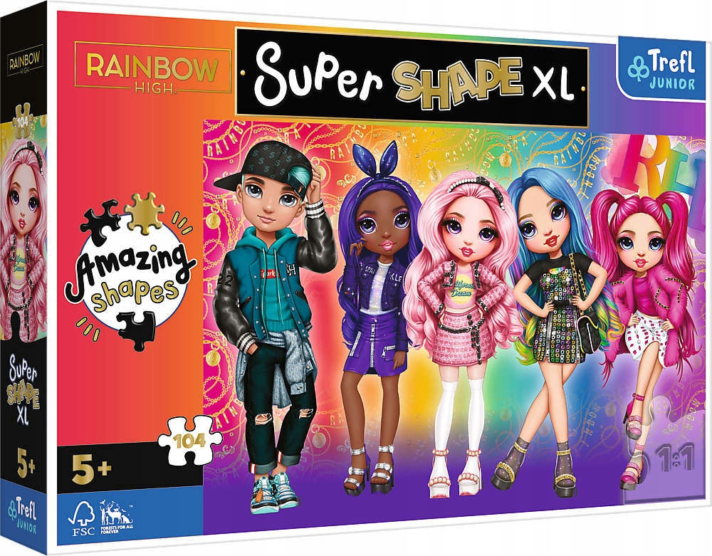 

Puzzle 104 El Shapes XL Rainbow High