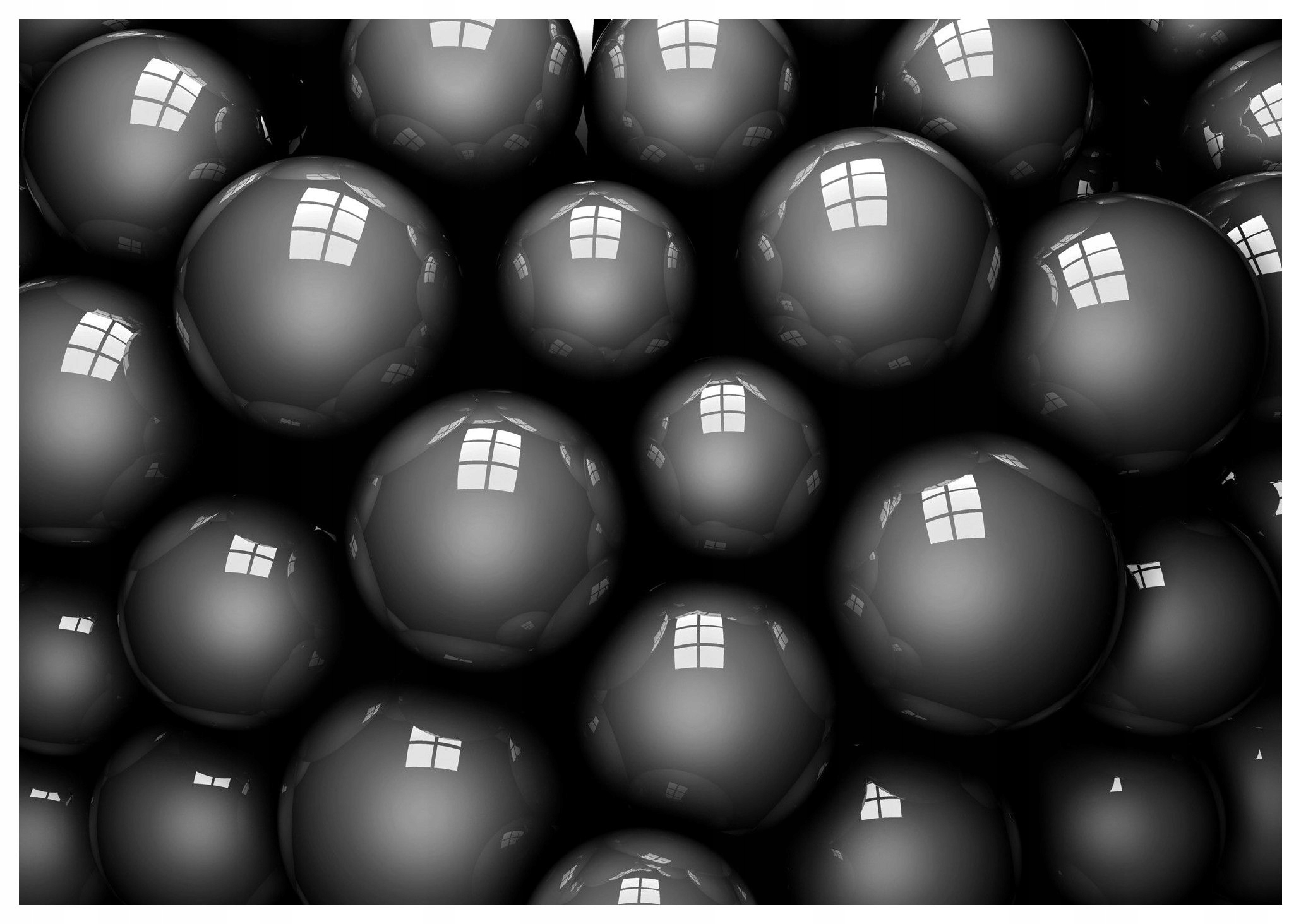 Fototapeta Sféry abstrakce koule na černém pozadí 312x219 akce lepidlo