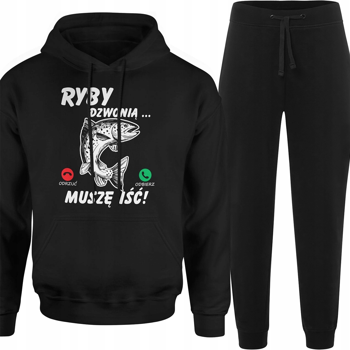 Teplákovka Pánský Komplet Pánských Tepláků Mikina Pro Rybáře