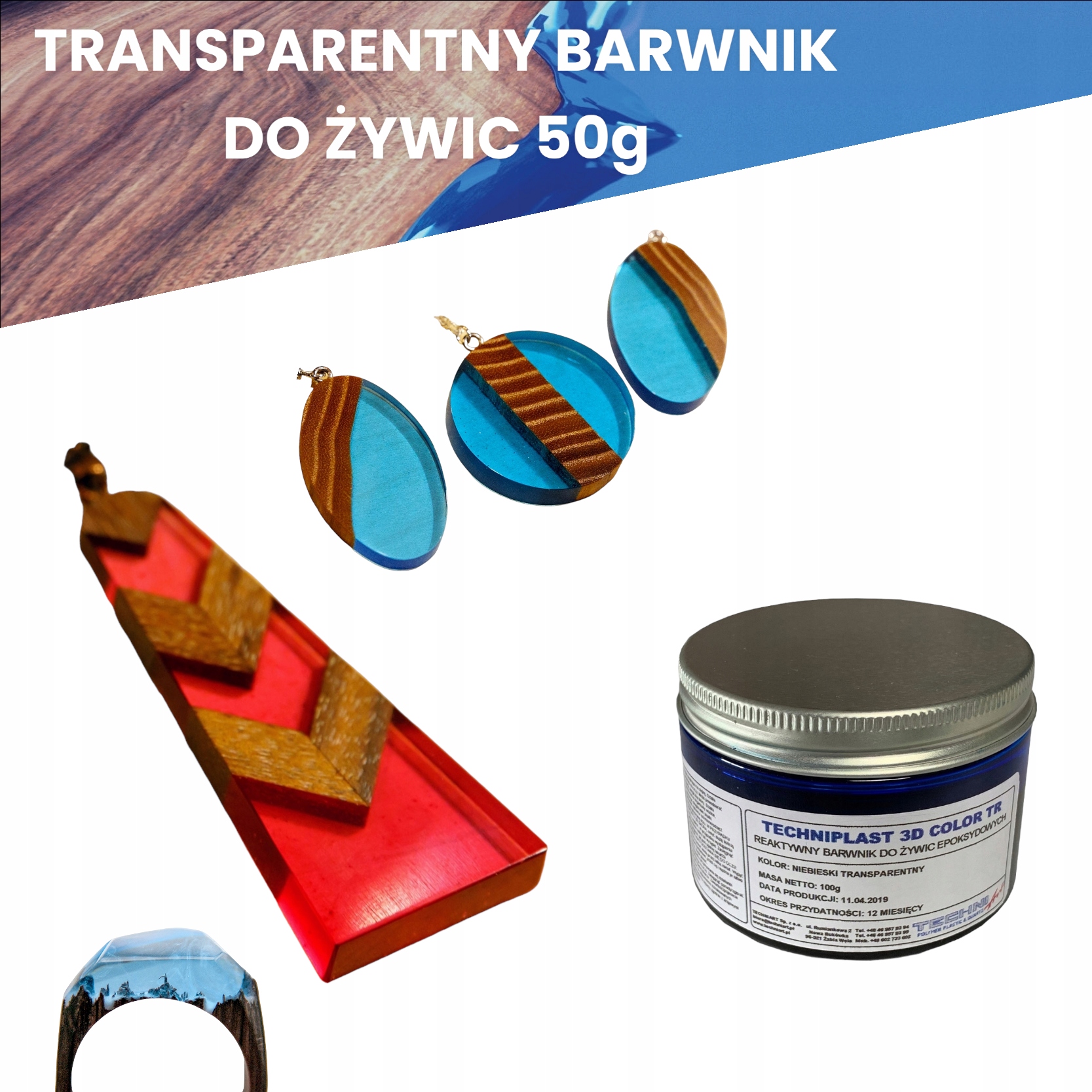 Transparentní barvivo pro pryskyřice Color Tr 50G