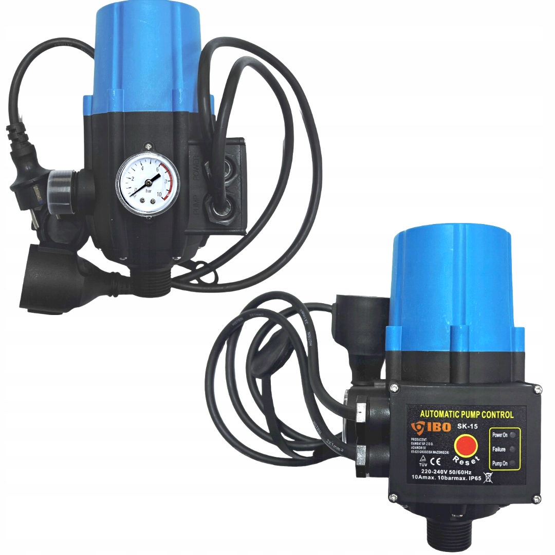 Włącznik Wyłącznik Ciśnieniowy Automat Do Pomp Wodnych Brio SK-15 Z Kablem