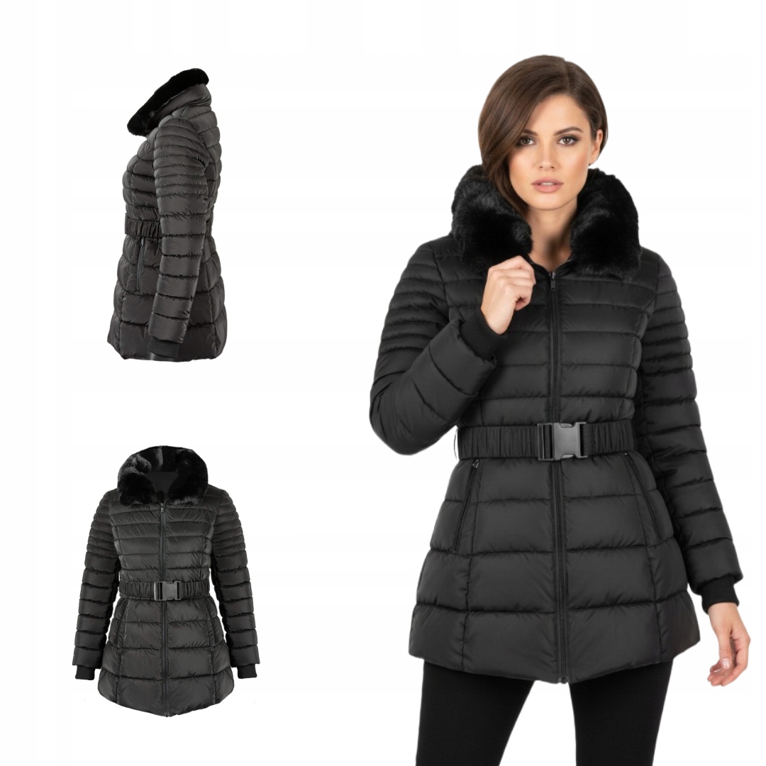 Zimní bunda s kožešinou Chalet černá XL