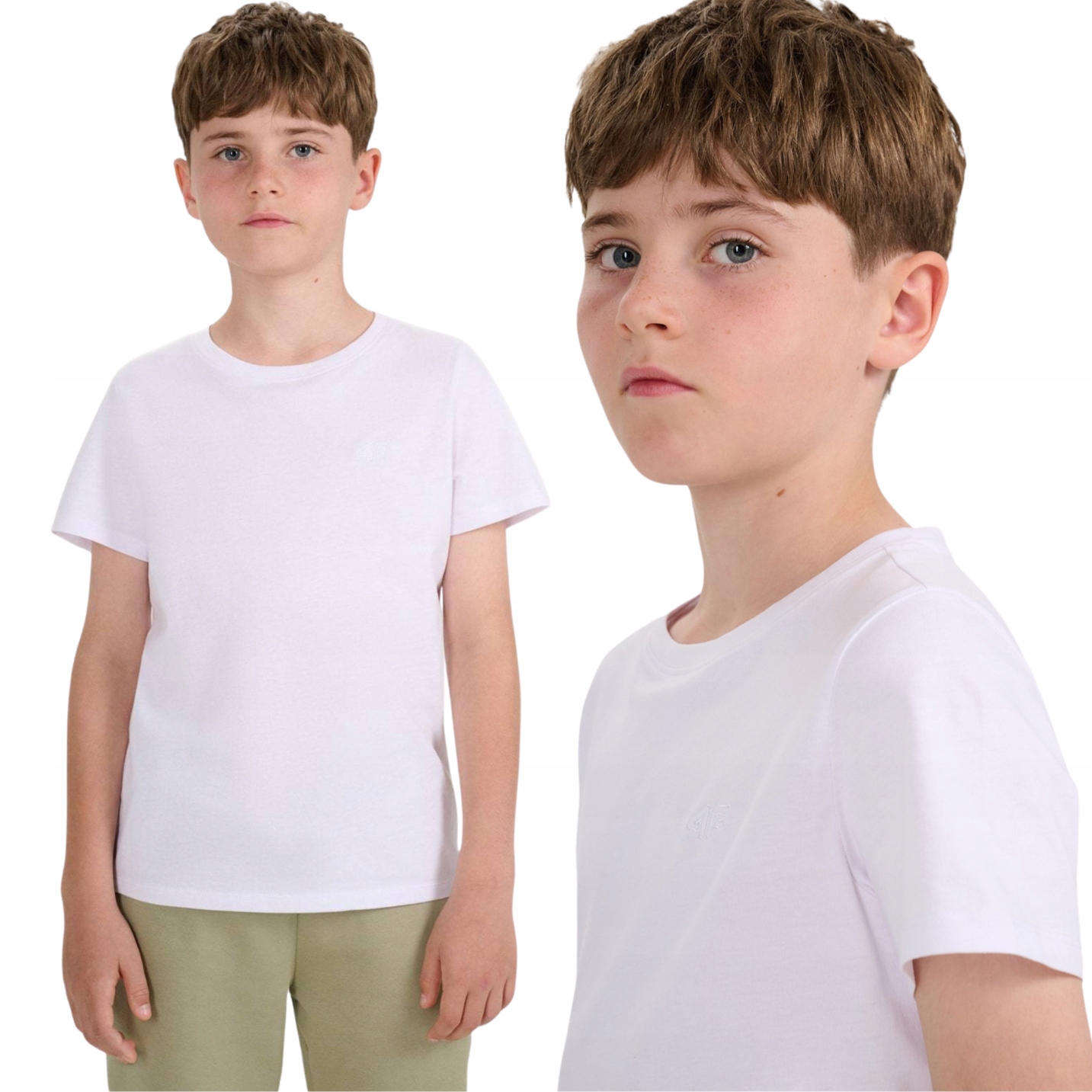 T-SHIRT CHŁOPIĘCY 4F BASIC BAWEŁNA TTSHM2330