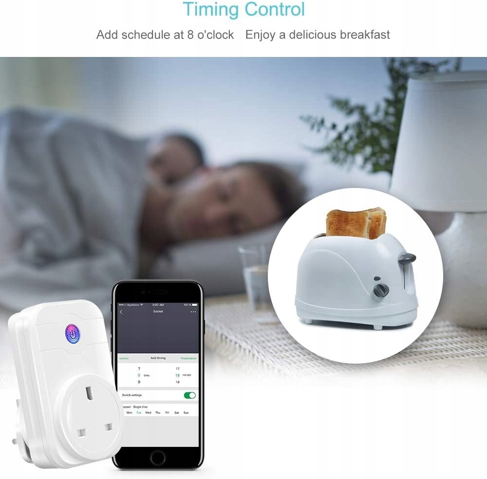 INTELIGENTNA WTYCZKA GNIAZDO UK WIFI 3 SZTUKI Kod producenta 85859