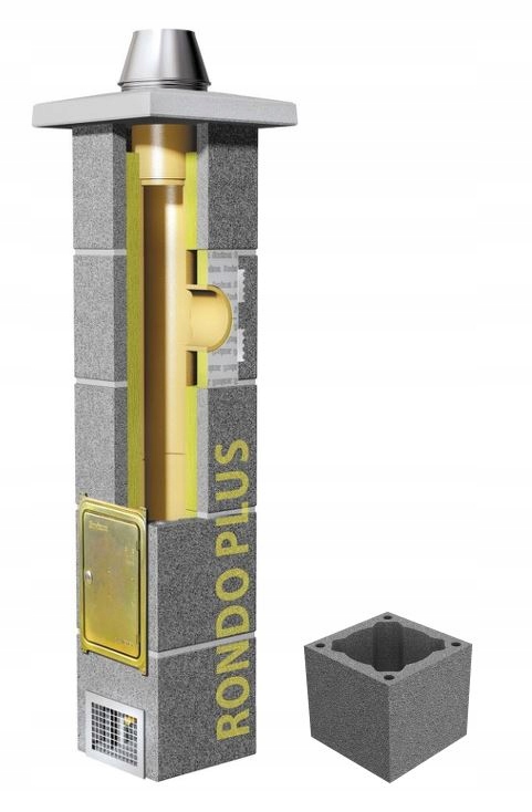 Komínový systém Schiedel Rondo Plus 48/48 8 m fi 250