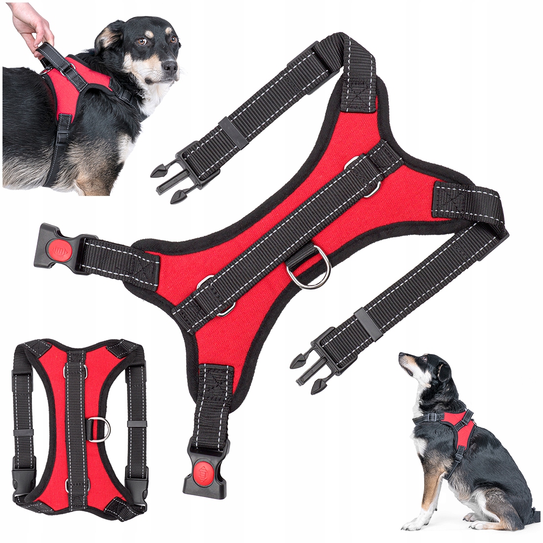 

Mocne Szelki Bezuciskowe Psa Lekkie Odblaskowe M