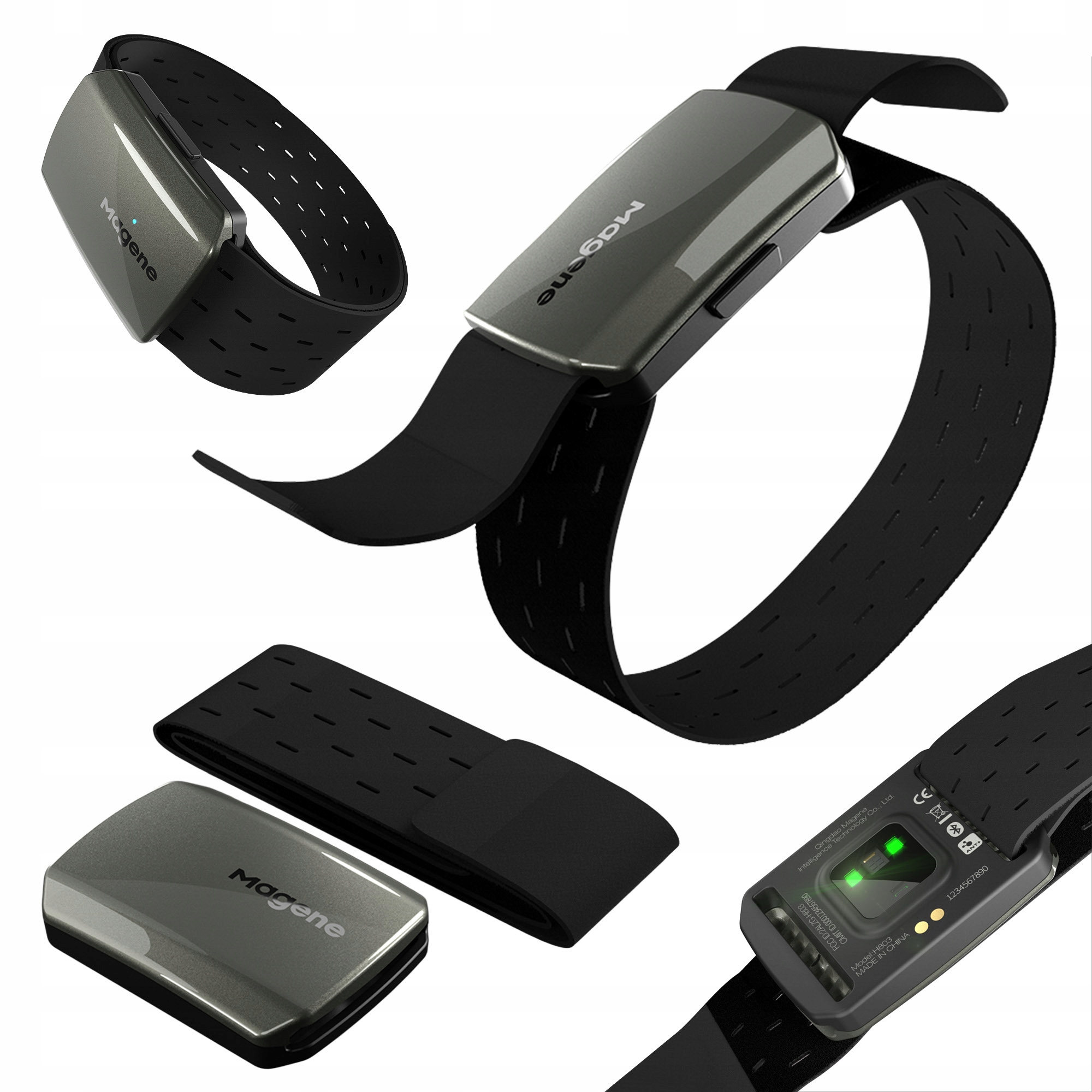 Opaska na rękę z czujnikiem tętna Magene H803