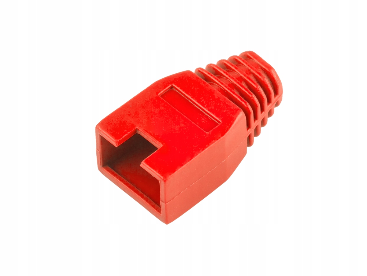 Osłona gumowa wtyku 8p8c RJ45 czerwona Lechpol Electronics